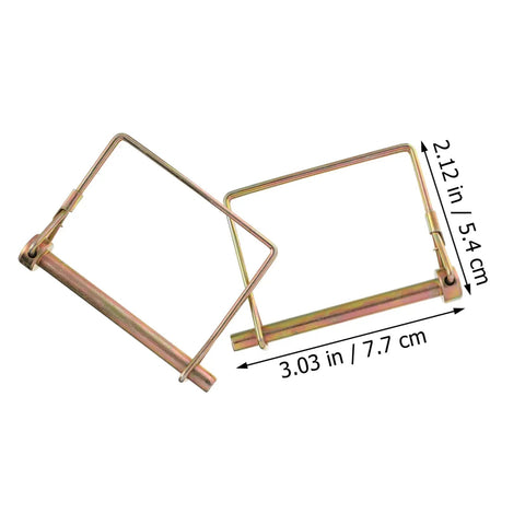 10 Piece Farm Utility Trailer Linch Pin Set Heavy Duty Shaft Locking Pins for Trailer Hitches Boats Trucks and Towing