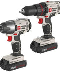 20V Max Cordless Drill and Driver and Impact Driver Combo Kit With 1/2 Inch Chuck and 1/4 Inch Impact, ergonomic handles