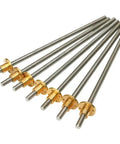 Beefy T10 Lead Screw For CNC Machines And 3D Printers Stainless Steel Trapezoidal Spindle 100mm to 1000mm Lengths with Nut