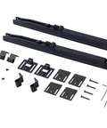 Hole-Free Barn Door Soft Close Mechanism, Upgraded Sliding Door Hardware With Spring Buffer Damper shown with installation kit