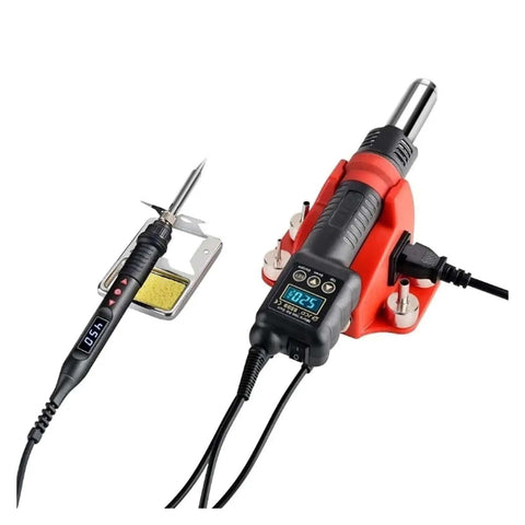 Two In One Soldering Station With Digital Display And Hot Air Gun For Phone BGA SMD PCB IC Repair Solder Iron Tools Set 3 110V 750W
