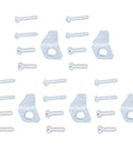 Stainless Steel Screen Door Closer Sheets Kit With 5 Replacement Plates And 20 Pins For 40201 layout on white background