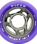 Freaky Fast Quad Indoor Roller Skating Wheels For Dope Speed Jam And Shuffle Sessions 62mm By 44mm with 3-fan core in purple