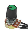 0-10V Adjustable Analog Voltage Generator For PLC And MCU Interfaces, 10mA Output, close-up of potentiometer component with green dial.