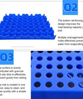 Lightweight Plastic Storage Pallet With Ventilated Grating For Garage And Basement Organization Reusable Polyethylene Rack
