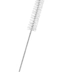 9 Inch White Nylon Semi Micro Test Tube Cleaning Brush With Twisted Wire Handle For 6 To 10 Millimeter Tubes Great For Lab Cleaning And Quick Scrubs For Daily Lab Use, angled view