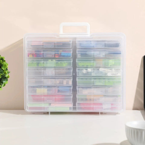Keep Your Photos Shipshape And Stashed With This Roomy Storage Box Featuring Sixteen Secure Snap Covers For 4X6 Prints Greeting Cards Stickers And Craft Gear To Hold Your Essentials Neat As A Pin Always