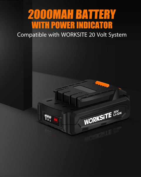 2000mAh battery with power indicator for Cordless Drill Driver Kit 20V Max Three Eighths Inch Compact Set With 2Ah Battery And Charger
