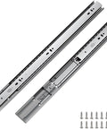 Five Pairs Of 16 Inch Soft Close Ball Bearing Drawer Slides With 100 Pound Capacity, Full Extension, Heavy Duty Steel Construction