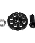 Beefy 40Cr Steel Differential Spur Gear With Pinion Assembly Drive Gear for RC Cars, shown in 50T configuration with bearing