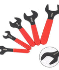 Heavy Duty ER Wrench Spanner For ER8A ER11A ER16A ER20A ER25A Collet Chuck Fits CNC Machining Centers with black and red spanners.