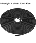 Rolled Tough As Nails Premium EPDM Rubber Foam Tape Weather Seal Strip For Door And Window Gaps 5mm Diameter By 16.4 Feet Black