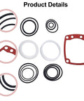Image of Heavy Duty Pneumatic Framing Nailer Maintenance Kit With O Ring Set Cylinder Seal And Rubber Gasket For Paslode 3250 F16 Air Tools, featuring various seals and gaskets.