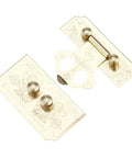 Gold Key Hasp Lock For Jewelry Box And Vintage Suitcase Durable 53x45mm Hasp Catch Latch Hardware Retro Style with floral engraving