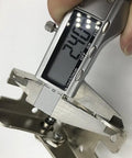 Measuring Big League Heavy Duty 90 Degree Folding Self Locking Furniture Hinge In Dark Bronze Galvanized Iron.