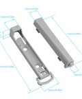 Dimensions of Push To Open Door Latch 2 Pack No Hassle Heavy Duty Spring Hidden Cabinet Catch with rust resistant spring