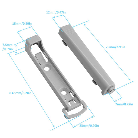 Dimensions of Push To Open Door Latch 2 Pack No Hassle Heavy Duty Spring Hidden Cabinet Catch with rust resistant spring