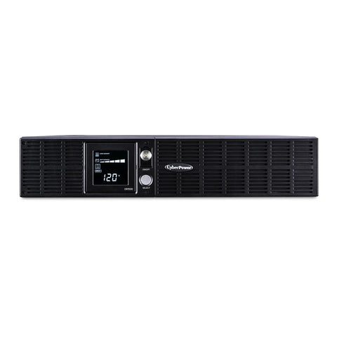 1500VA 900W Smart LCD UPS System With Eight Outlets AVR 2U Rack And Tower Battery Backup For Servers And Networking Gear App Control Plug And Play Real Time Status And Surge Protection