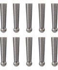 Gunmetal Dope Bolo Tie Tips 10 Pack End Caps Replacement For Bolo Ties, Alloy Cord Ends For DIY Buckle Accessories, Long Rope Ends, Inner Diameter 4.5mm, Antique Design, Durable End Caps For Decorating. 10 alloy tips, 25.5mm long
