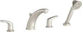 Colony Pro Roman Tub Faucet With Personal Shower For Flash Rough In Valves Brushed Nickel Finish Brass Spout Metal Lever Handles