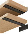 Beefy Heavy Duty Black Triangular Wall Shelf Bracket Made From Solid Stainless Steel 0.16 Inch Thick Ideal For Garage And Workshop Storage
