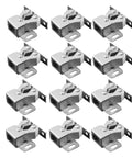 Stainless Steel Cabinet Door Catch Kit With Dual-Wheel Ball Latch, 15-Piece Set, heavy-duty spring latch for cabinets installation