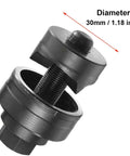 30mm Sheet Metal Punch Tool With Hexagon Hole Cutter for precise burr-free holes in metal sheets, shown with diameter label.