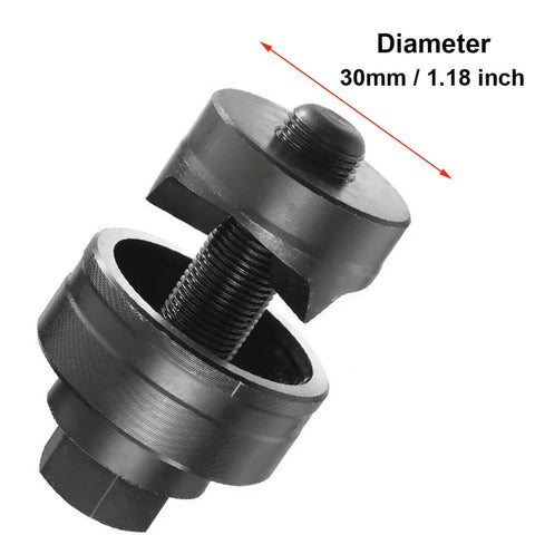 30mm Sheet Metal Punch Tool With Hexagon Hole Cutter for precise burr-free holes in metal sheets, shown with diameter label.