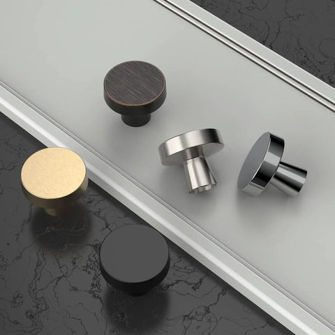 10 Pack Brushed Gold Round Cabinet Knobs For Kitchen Cabinets And Dressers, 1.2 Inch Diameter, Zinc Alloy Hardware among other knobs