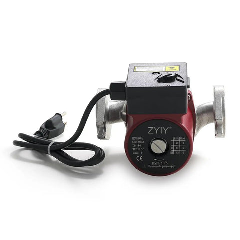Tough As Nails 1 Inch Stainless Steel Flange 3 Speed Switchable 93 Watt 115 Volt Hot Water Pressure Booster Recirculating Circulator Pump view with power cord.