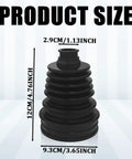 Durable Silicone CV Boot Repair Kit For Front Axle With Waterproof Boot Set And Stainless Steel Clamps, dimensions shown