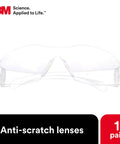 Virtua Lightweight Safety Glasses For All Day Eye Protection With Wraparound Coverage ANSI Z87 High Impact Clear Lens