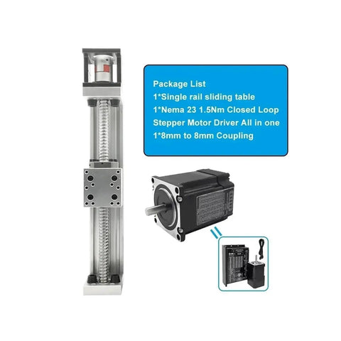 Heavy Duty 60Mm Wide Xyz Axis Linear Actuator Kit Featuring Nema23 Motor And Sfu Precision Ball Screws for CNC projects
