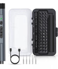 47 Magnetic Bits Mini Electric Screwdriver Kit With Bright LED Light Three Point Six Volt Rechargeable Repair Tool