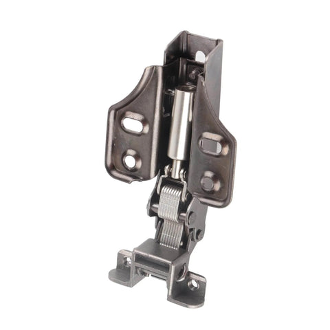 Soft Closing Hinges For Aluminum Frame Cabinets And Glass Doors With Adjustable Enlarged Base And Thickened Boost Arm For Smooth Cushioning No Slam Operation, Compatible With 19 To 24mm Frames And 14 To 21mm Wood Thickness Yosoo shown in front view