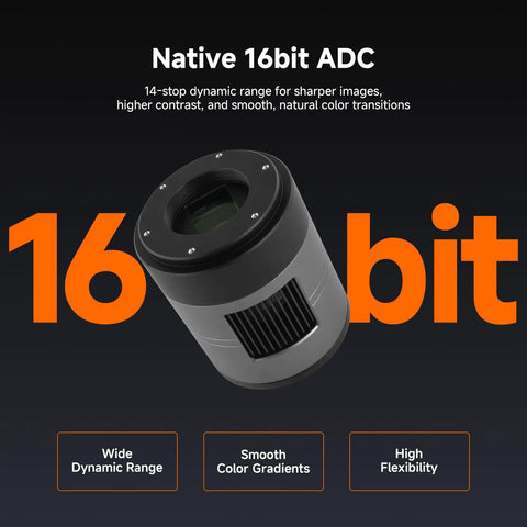 Cooled Color Astronomy Camera With IMX571 APS-C Sensor, 26MP Crisp High-Resolution Imaging, Front-Window Glass Heater