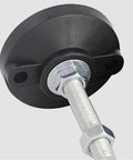 Heavy Duty Carbon Steel Adjustable Leveling Feet For Machinery And Furniture Thickened Threaded Support Legs, close-up of threaded shaft.