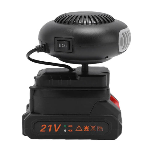 Portable Car Window Defogger With 1500mAh Battery Compact ABS Mini Space Heater For Cars Trikes And Small Rooms Quiet Heating For Indoor Use Anti Tilt Safety, black