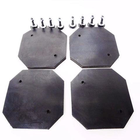 Heavy Duty Rubber Arm Pad Set Of 4 With All Hardware, octagon shaped lift pads for Worth, Team, Gemini, Eagle and Texas lifts