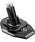Beefy Kickstand Foot Extension Pad And Puck For Dirt Bikes, CNC Billet Aluminum, Black, Wider Footprint Prevents Sinking