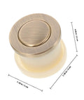 Vintage Metal Spring Loaded Push To Open Cabinet Knobs No Visible Screws Invisible Mount Round Wardrobe Handles 3x3 cm
