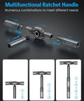 24 In 1 Magnetic Screwdriver Set With Mini Ratchet Handle And Detachable Ratchet Includes 24 S2 Magnetic Bits for assembly guide