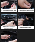 Step-by-step installation of Audi Start Stop Eliminator Cable Kit For A4 S4 A5 And Q5 2017 2024 Models with disassembly tools