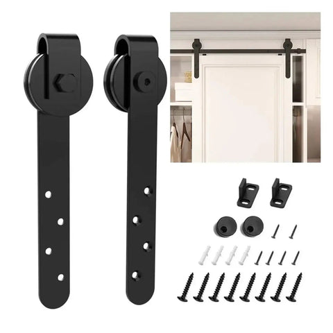 Full Extension Drawer Slides With Detachable Quick-Release Latches, Quiet Soft-Close Roller Hardware For Barn Wood Door Interior Rails