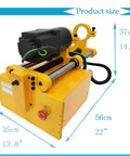 BEILOCKERY 110V hole drilling machine, yellow heavy-duty pipe boring equipment with black motor (front view)