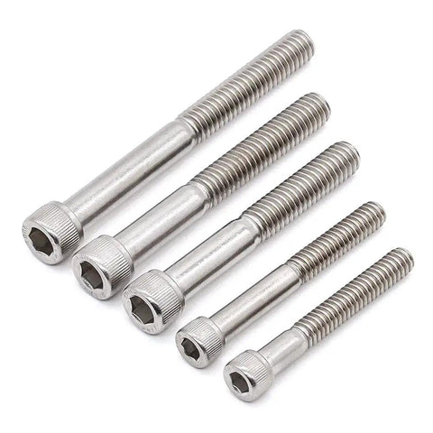 Kickass Set Of 20 Heavy Duty 1/4-20 By 3 Inch Socket Head Cap Screws Featuring Allen Hex Drive Crafted From Rock Solid 18/8 Stainless Steel 304 with various lengths