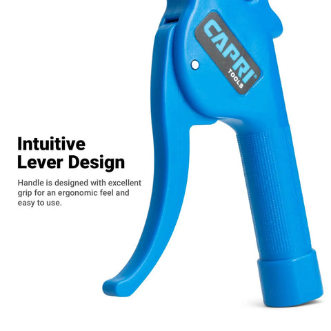 5 Inch Air Blow Gun With Rubber Tip For Quick Drying And Debris Clearing, Grippy Ergonomic Handle, Easy Lever Operation shown