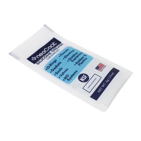 Silicone Grease 6g Pack For O Rings And Seals In Faucets, Valves, Plumbing And Water Filtration Systems package