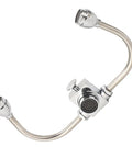Double Nozzle Eyewash Station Faucet Mounted for Lab Factory and Office Sinks, 304 stainless steel with quick water supply