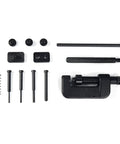 Heavy Duty Pro Grade Chain Breaker And Riveting Tool Kit with multiple components and accessories for serious gearhead jobs